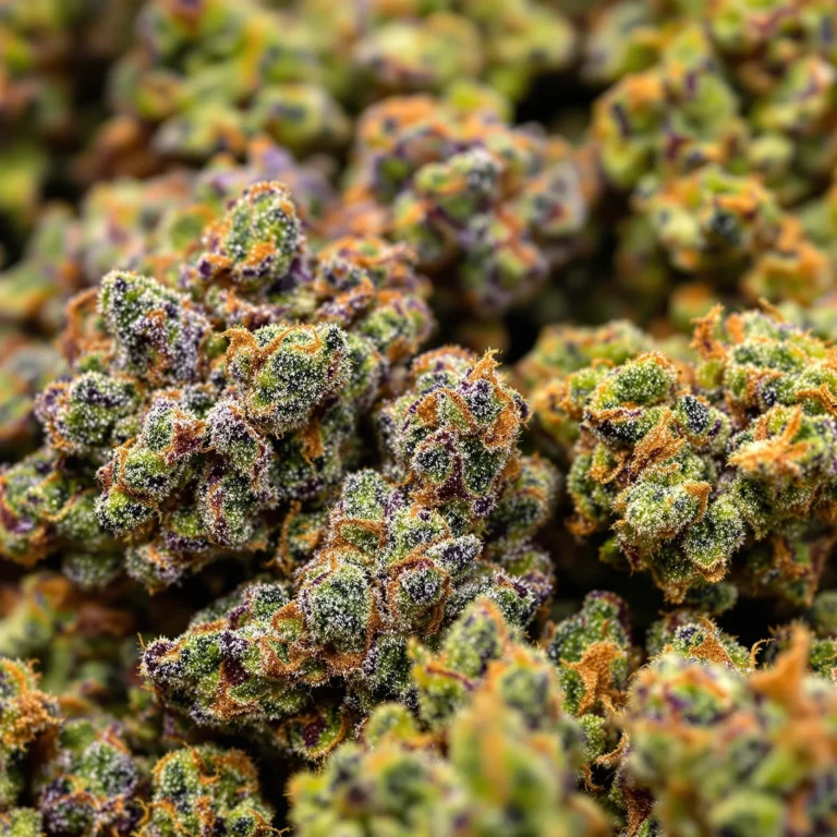 Top 10 best-selling cannabis flower strains in California for 2024 displayed in jars